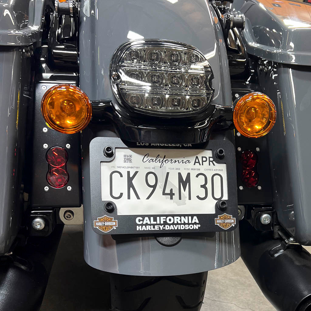 A10 Moto 14-23 Touring Dual S2 Stealth Tail Light Bracket Combo Kit