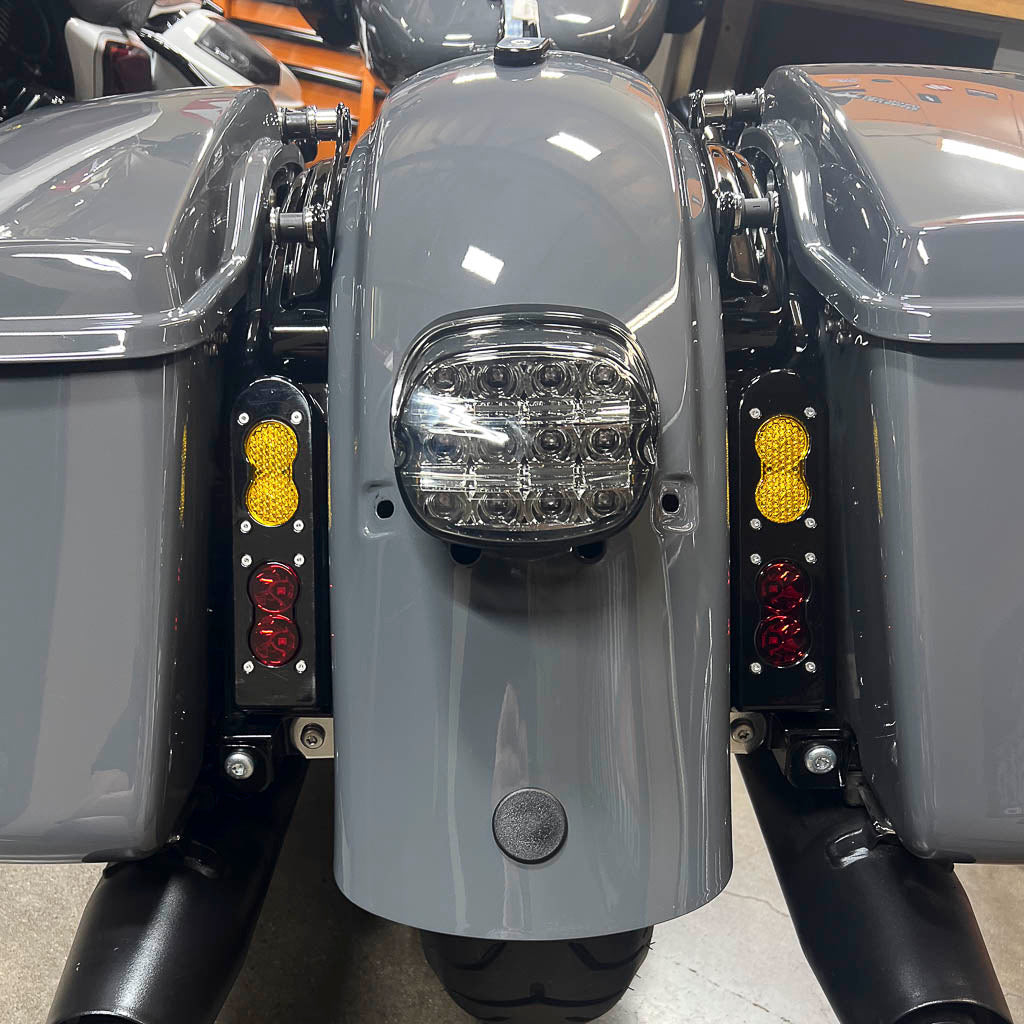 A10 Moto 14+ Touring Dual S2 Tombstone Tail Light Bracket Combo Kit