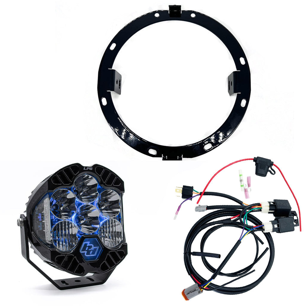 A10 Moto 96-13 Street Glide Baja Designs LP6 Lighting Combo Kit
