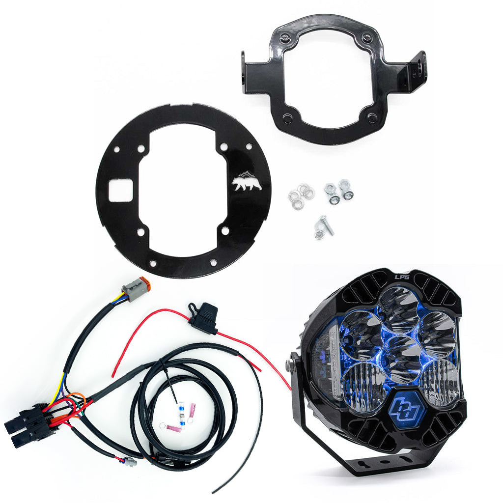 A10 Moto Low Rider ST LP6 Headlight No Cutting Bracket Combo Kit