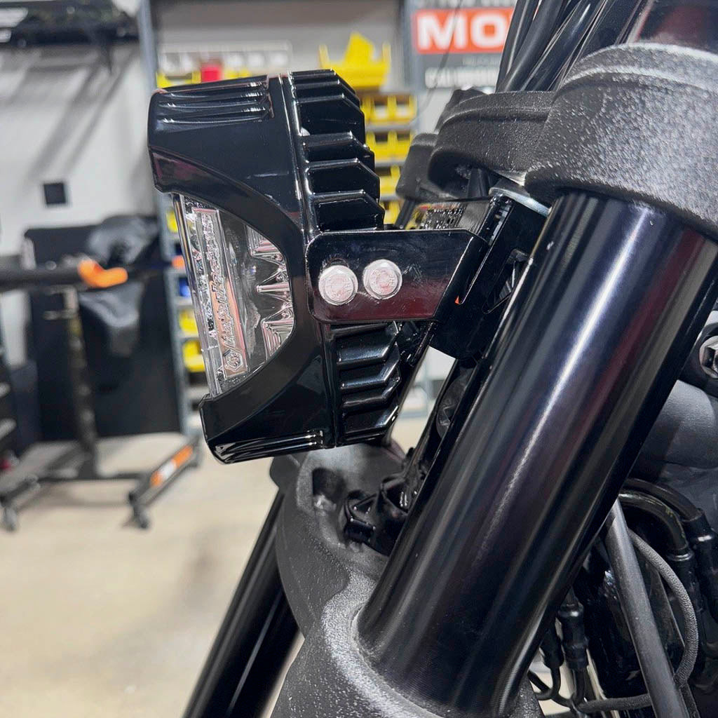 A10 Moto 3.5" Universal Naked Baja Designs LP6 (Bracket Only) Fits Low Rider S, Dynas, Softails 127067