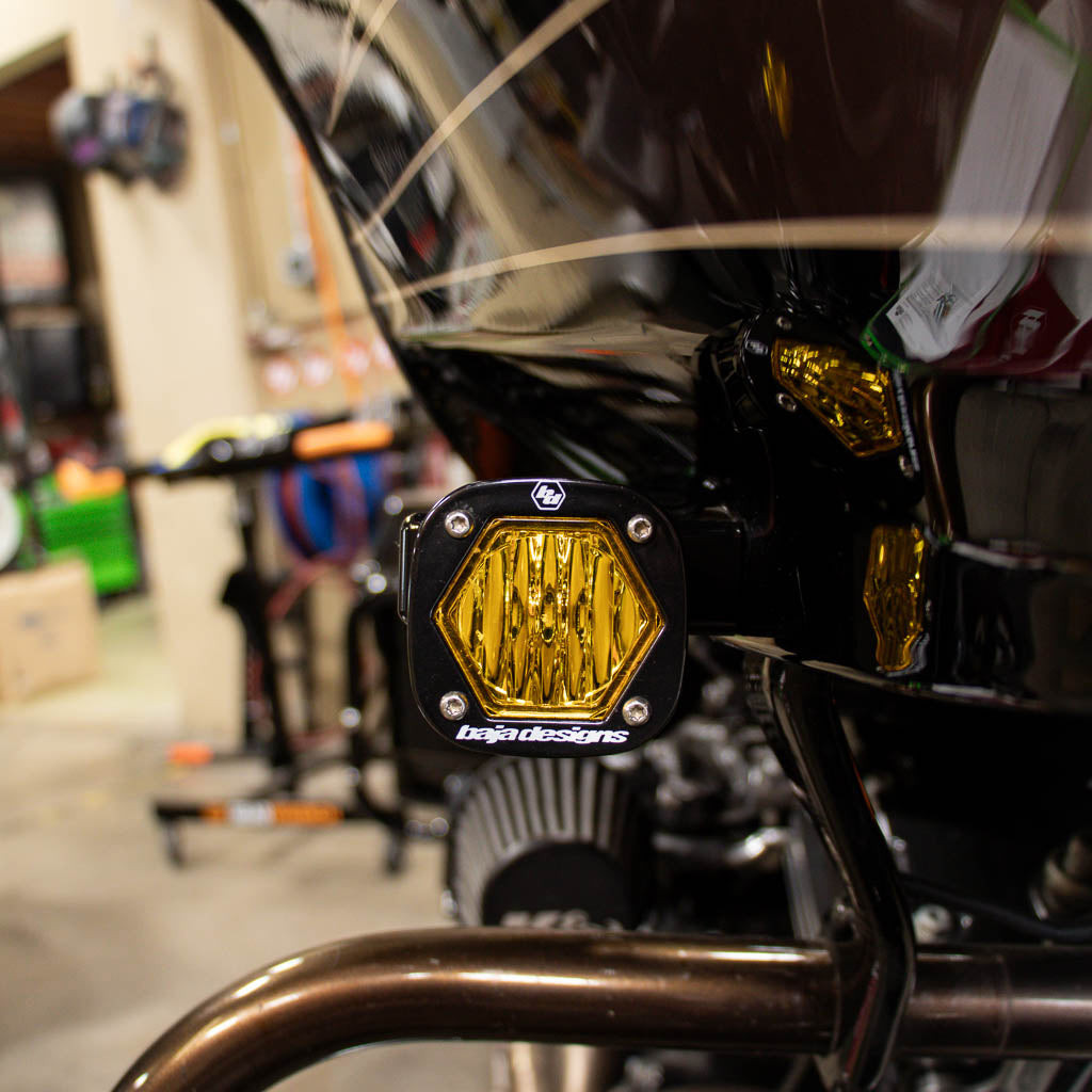 A10 Moto 98-13 Road Glide Billet S1 Pod Front Turn Signal Kit Combo Kit