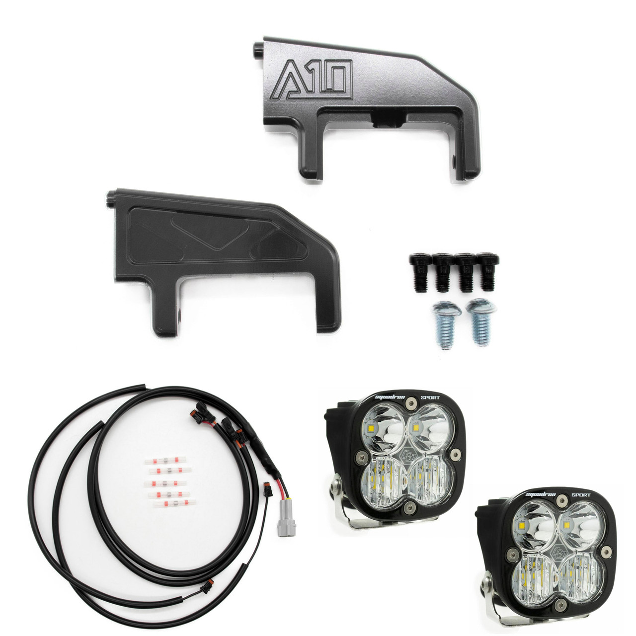 A10 Moto Low Rider ST Billet S2/Squadron Pod Front Turn Signal Combo Kit