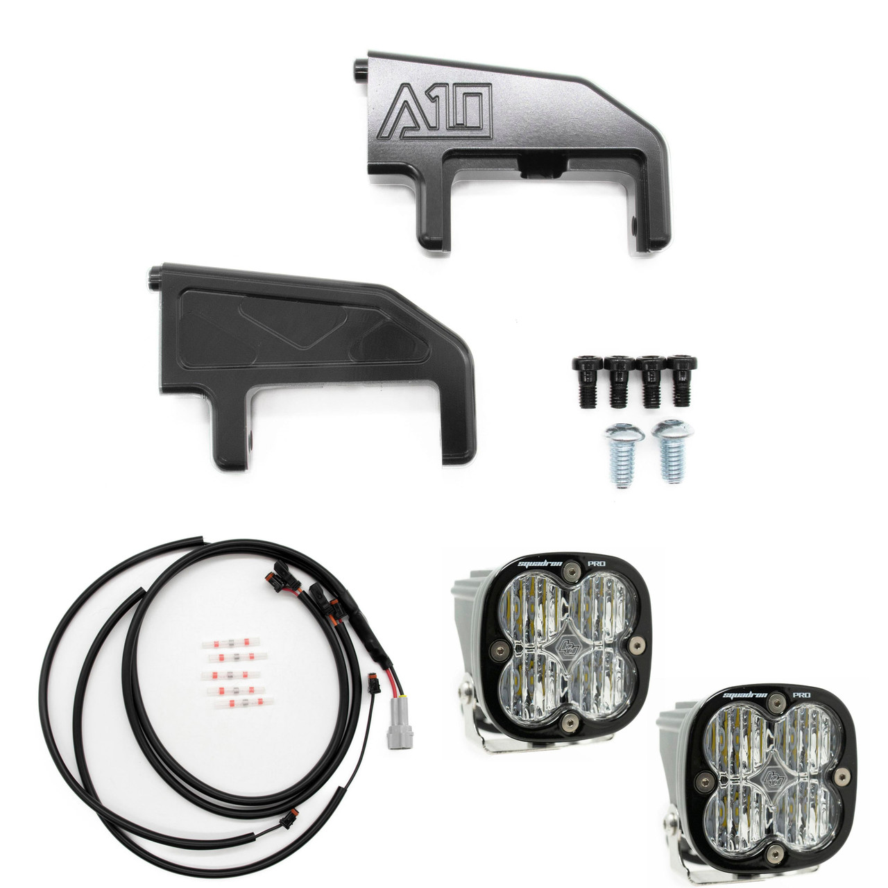 A10 Moto Low Rider ST Billet S2/Squadron Pod Front Turn Signal Combo Kit
