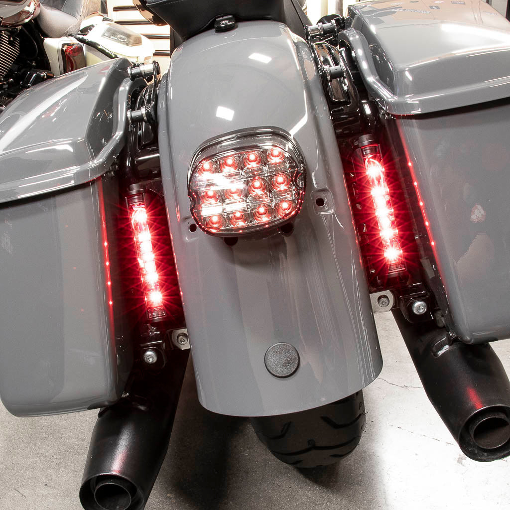 A10 Moto 23.5+ Touring Dual Baja Designs RTL-M Tail Light Bracket Kit