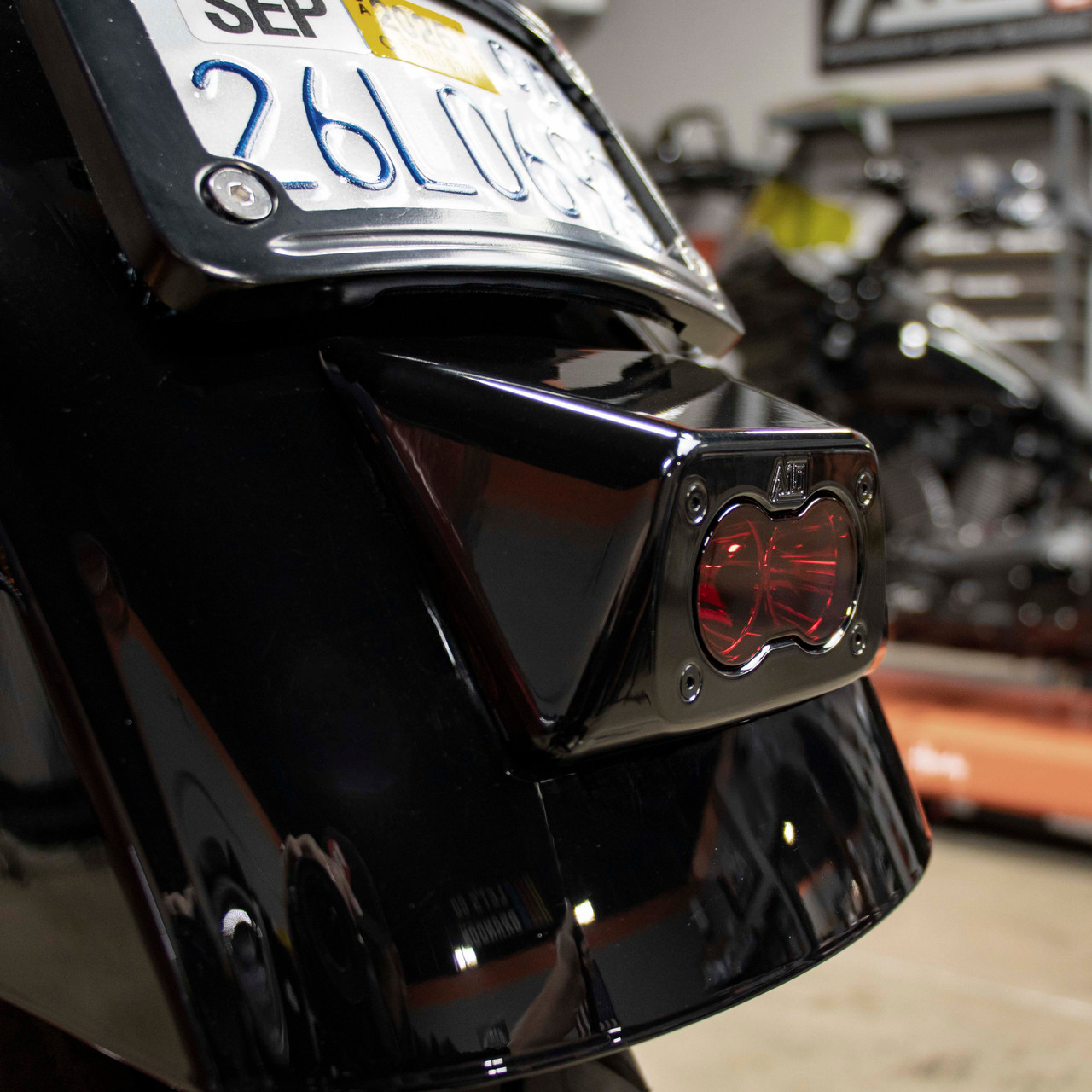 A10 Moto Low Rider S Rear Tail Light with Standard Baja Designs Red S2