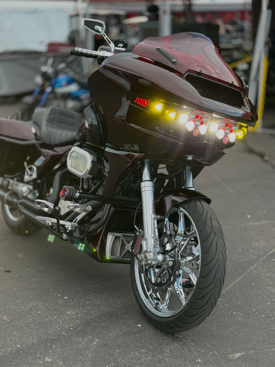 2023.5+ Road Glide A10 Logo Wings for Alpha Six Lighting Kit.