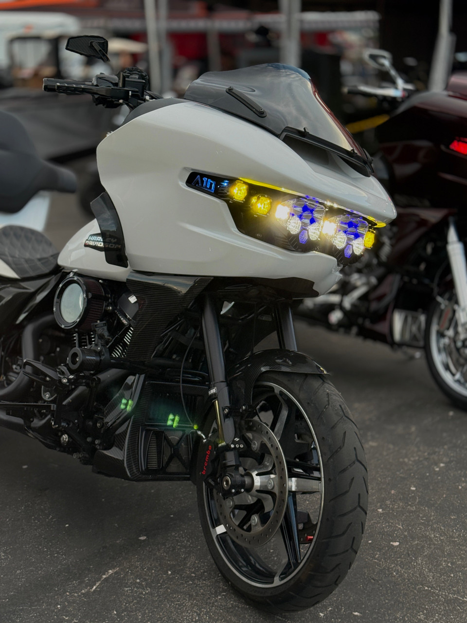 2023.5+ Road Glide A10 Logo Wings for Alpha Six Lighting Kit.