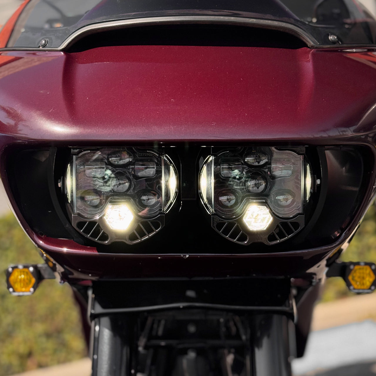 A10 Moto 15–23 HD Road Glide Baja Designs DOT LP6 Lighting Combo Kit