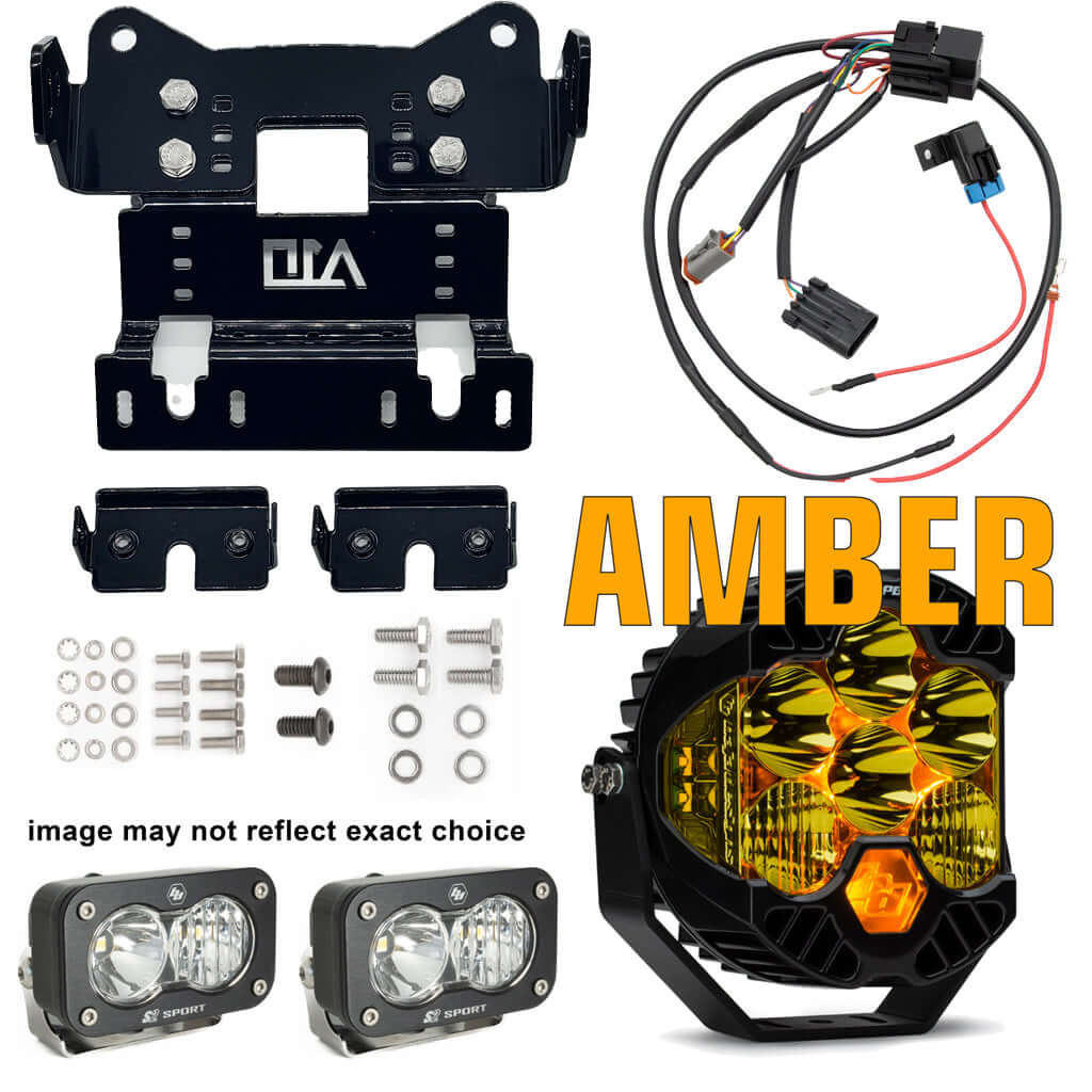A10 Moto 18-24 Harley Davidson Breakout LP6 Combo Bracket Kit W/2 S2 Lights 127117
