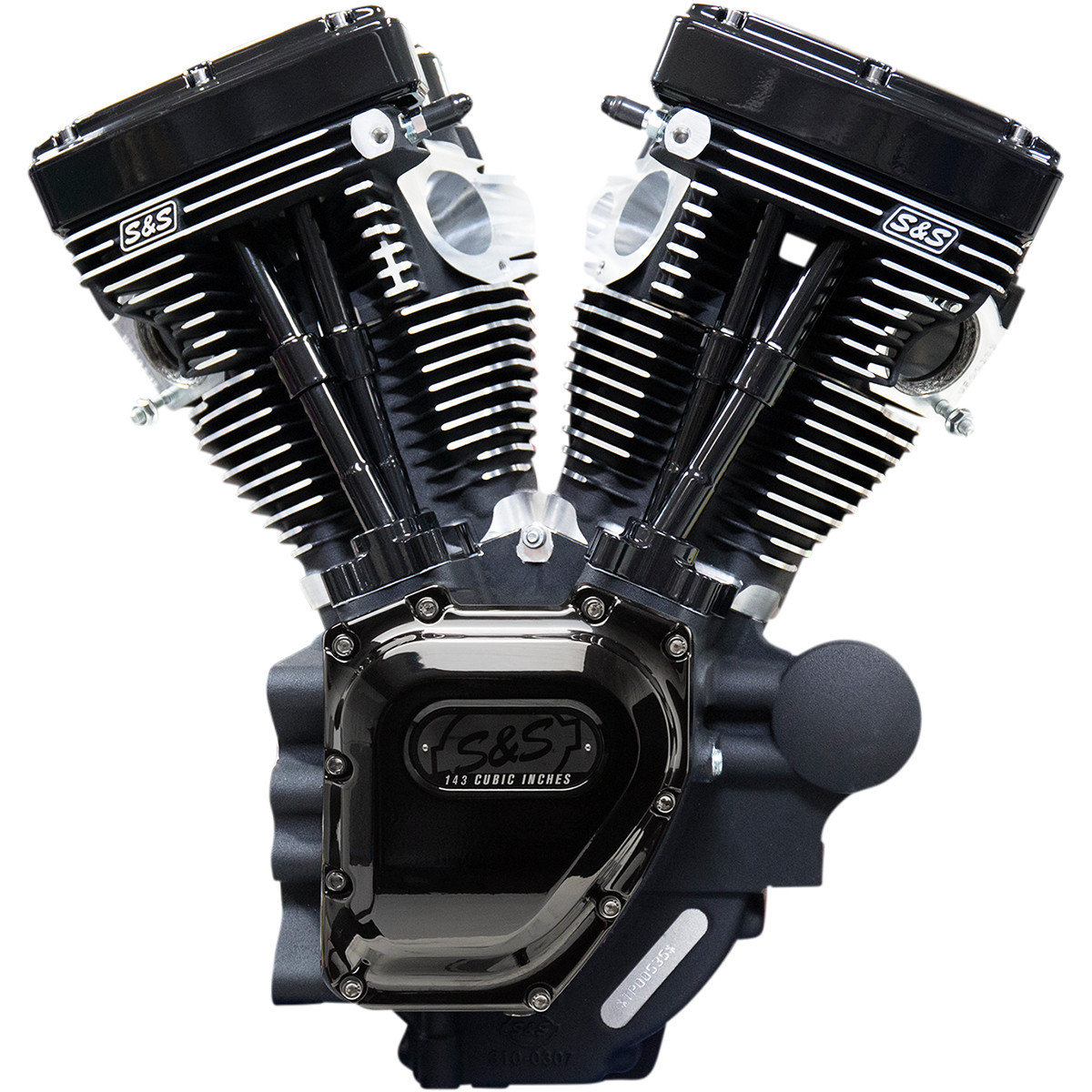 S&S Cycle #310-0837BW - Engine - T143 Long Block - Black Edition - Touring