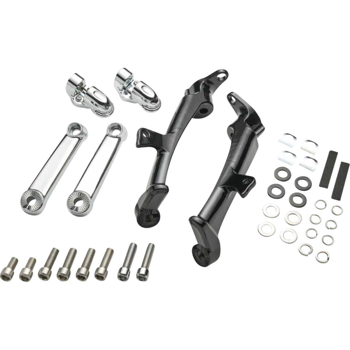 Ciro #60102 - Frame Mounted Highway Peg Mount Kit - Adjustable - Chrome