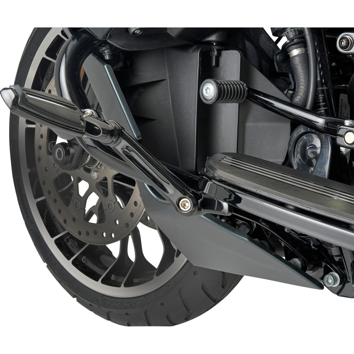 Ciro #60122 - Frame Mounted Highway Peg Mount Kit - Adjustable - Black