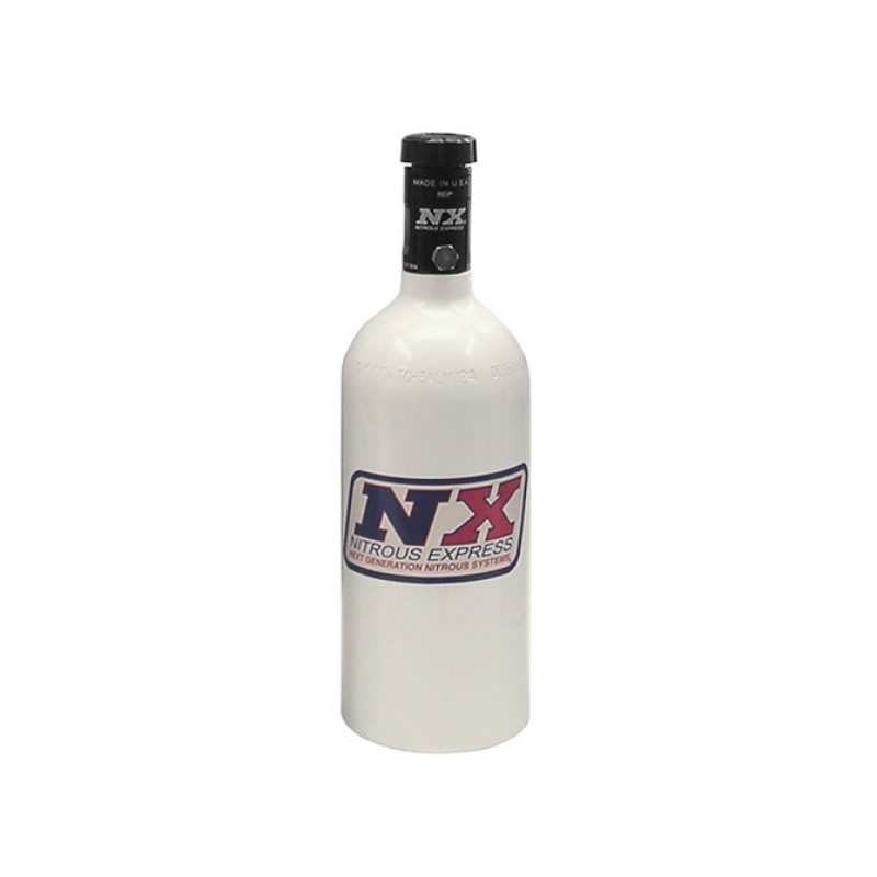 Nitrous Express 11010 Nitrous Express 1lb Bottle w/Motorcycle Valve (3.2 Dia x 9.83 Tall)
