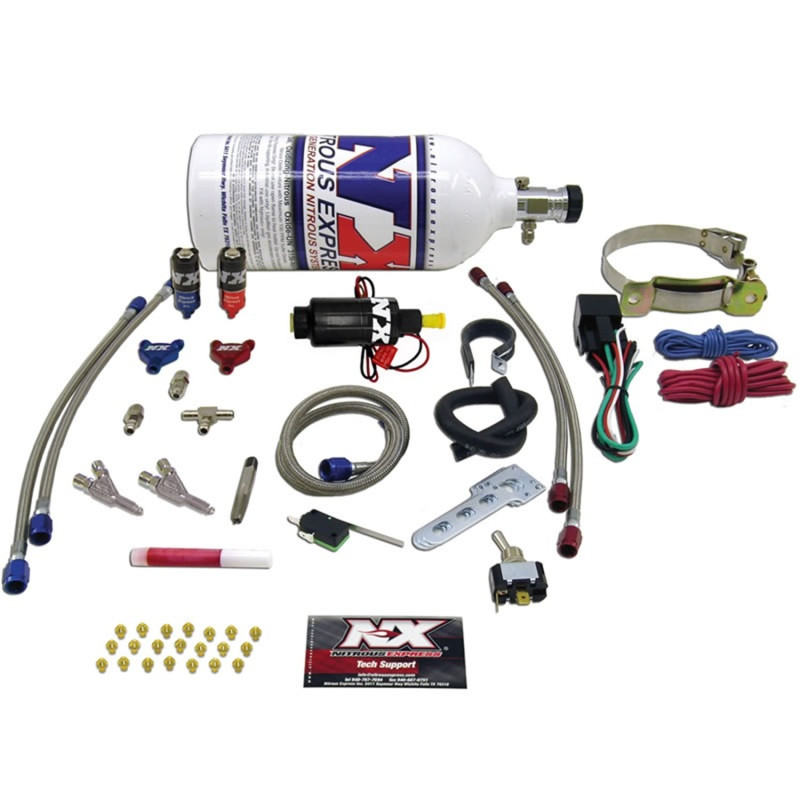 Nitrous Express 60002BP Nitrous Express 2 Cyl Vortech Nitrous Kit w/2.5lb Bottle