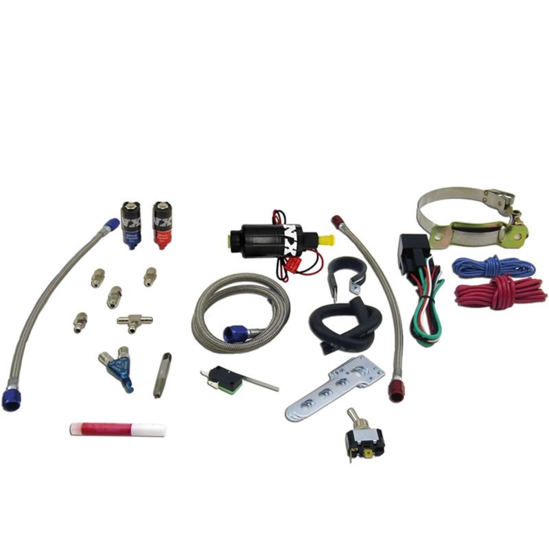 Nitrous Express 60022-00P Nitrous Express 2 Cyl Piranha Nitrous Kit (V-Twins w/Single Carb) w/o Bottle