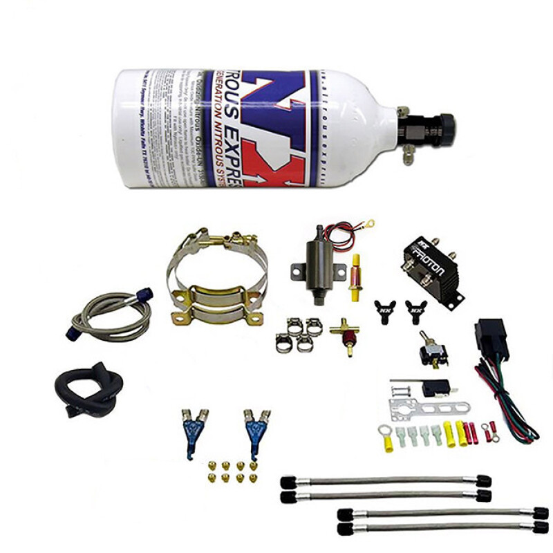 Nitrous Express 61026-2.5P Nitrous Express 2 Cyl Proton Nitrous Kit w/2.5lb Bottle