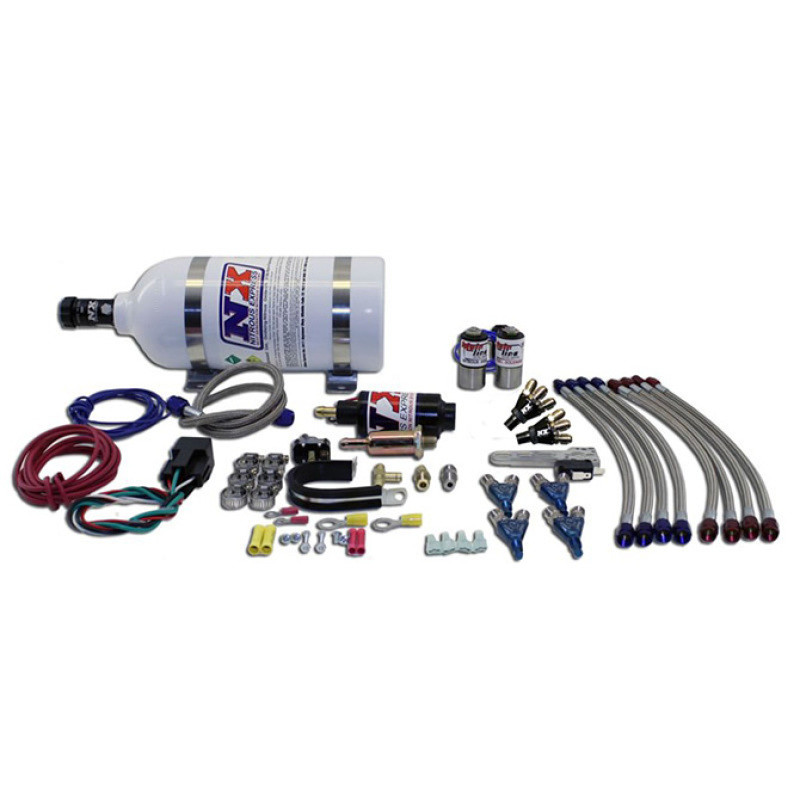 Nitrous Express 62028P Nitrous Express 4 Cyl Mainline Nitrous Kit w/2.5lb Bottle