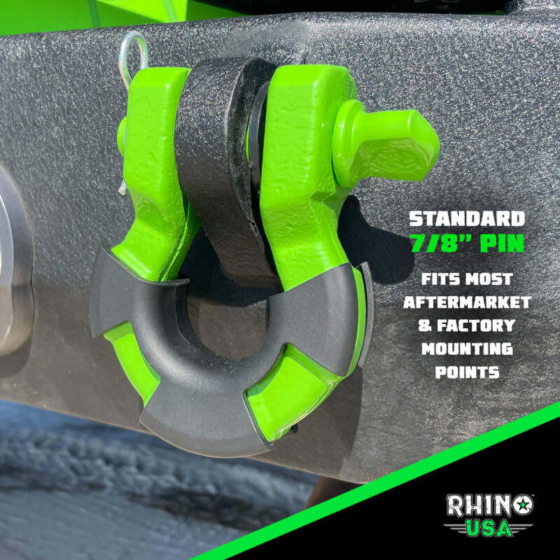 Rhino USA SUPERSHACK-GRN Rhino USA 8T Super Shackle 2-Pack (Green)