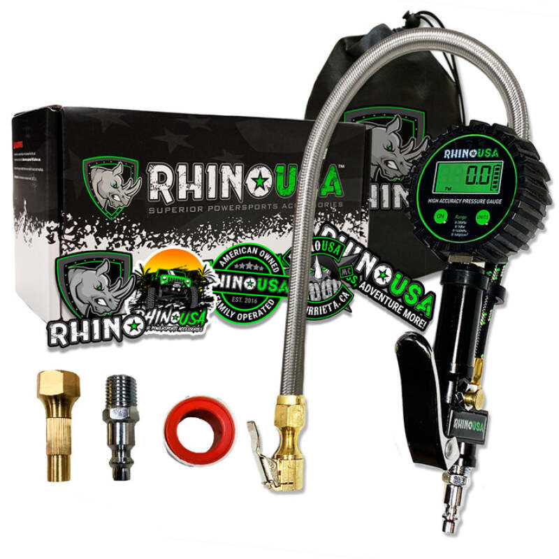 Rhino USA RGAUGE-0200 Rhino USA 200 Psi Digital Tire Inflator Gauge