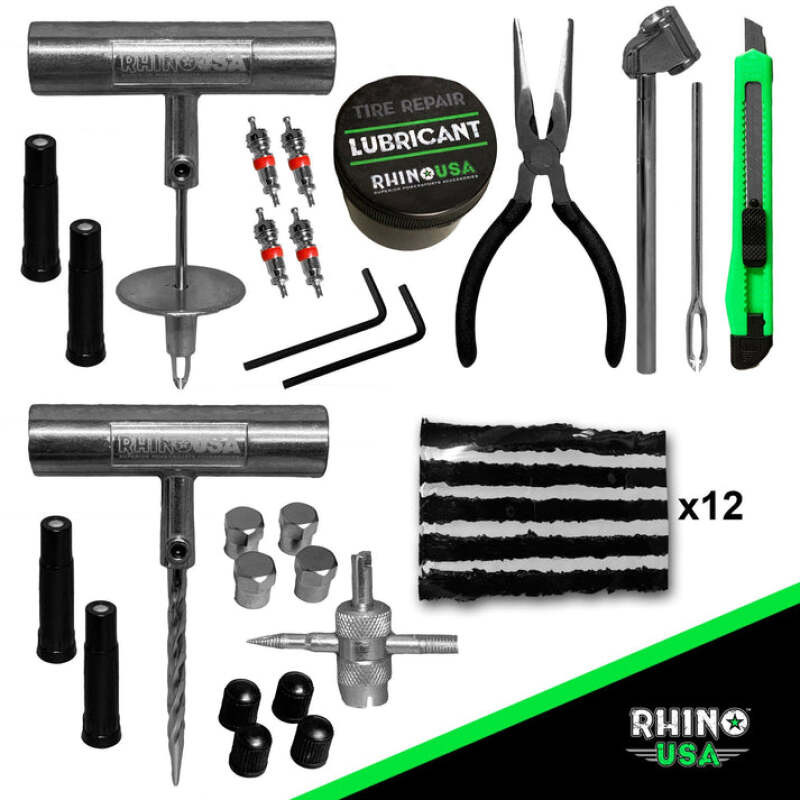 Rhino USA RNO-TIRE-REPAIR-KIT Rhino USA Tire Repair Plug Kit, 86 Pieces