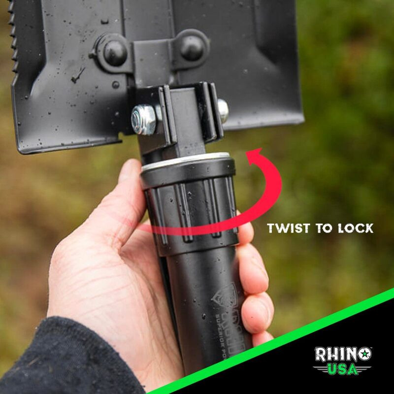 Rhino USA RNO-ETOOL Rhino USA Folding Recovery Shovel W/Pick