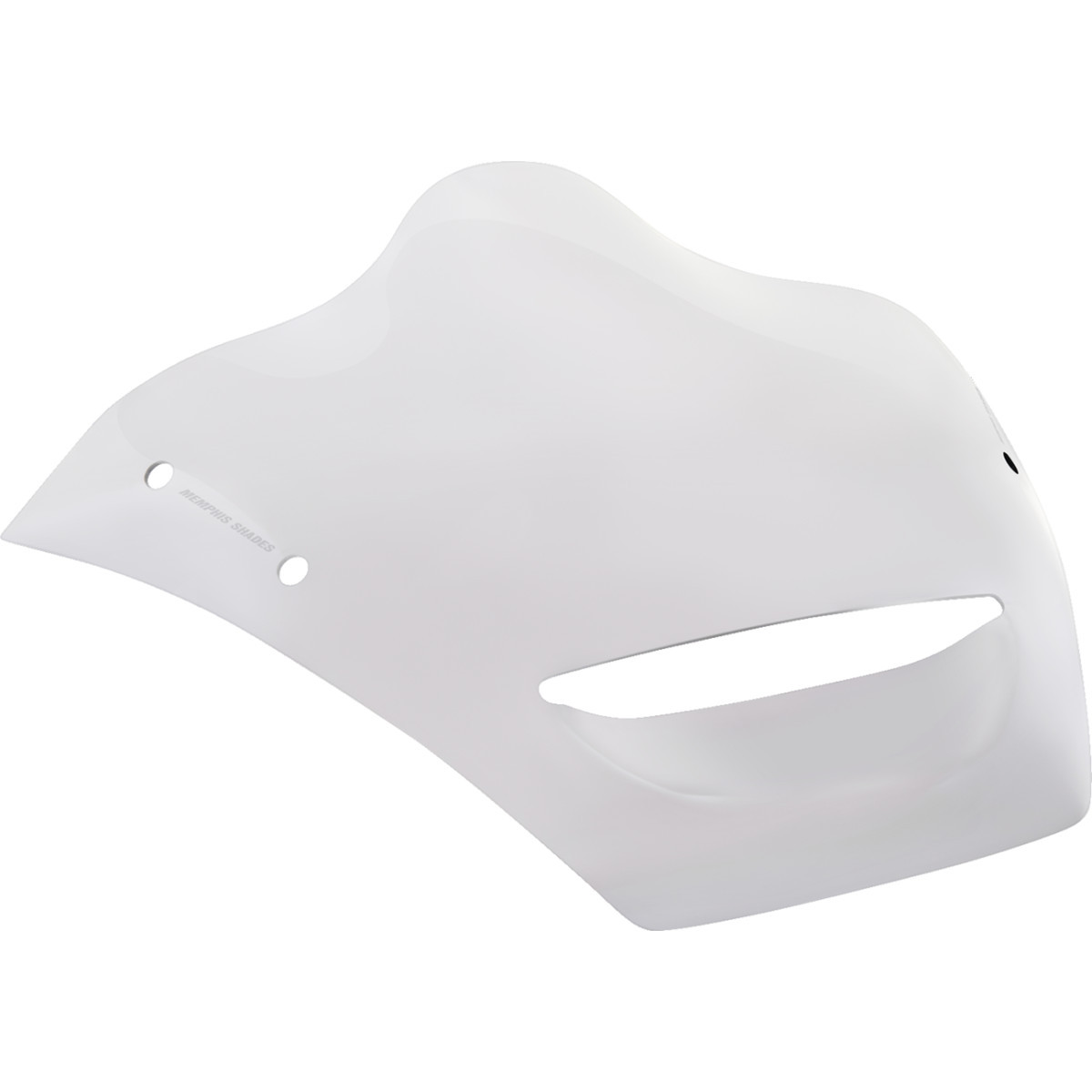 Memphis Shades #MBR102604 - Vented Windshield - BRL Race Bubble - Vented - 4" - Clear - FLTRX