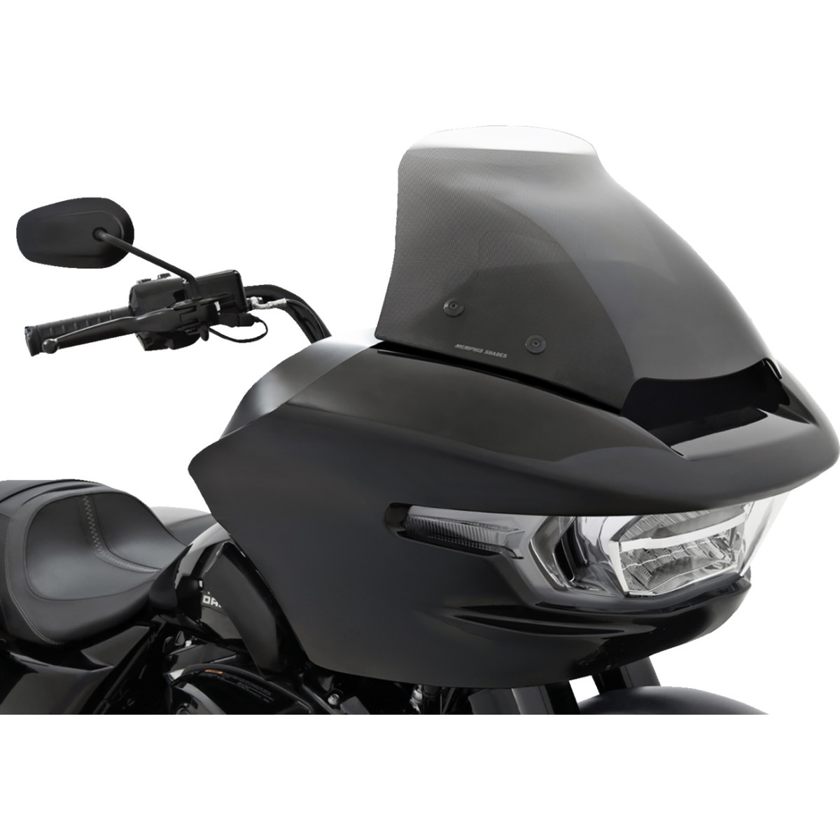 Memphis Shades #MEP8850 - Spoiler Windshield - 7" - Clear Dot Matrix - FLTR