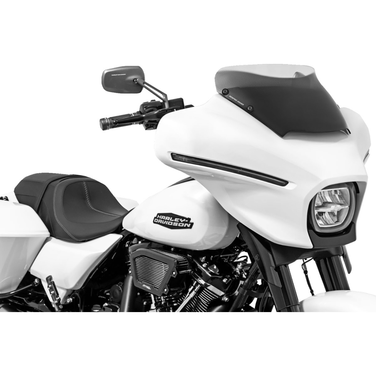Memphis Shades #MEP88712 - Spoiler Windshield - 3" - Black Smoke - FLHX