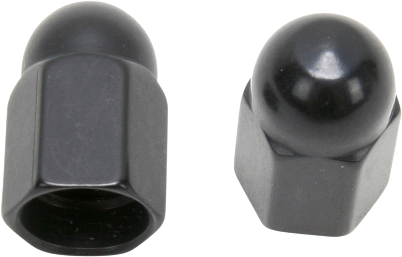 Valve Caps - Black Anodized