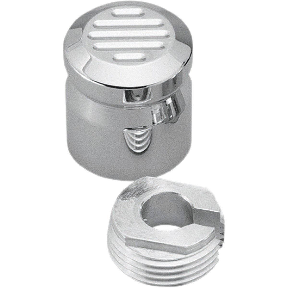 Pro-one Perf.mfg. #200220 - Chrome Billet Choke Cable Knob Cover - Ball-Milled