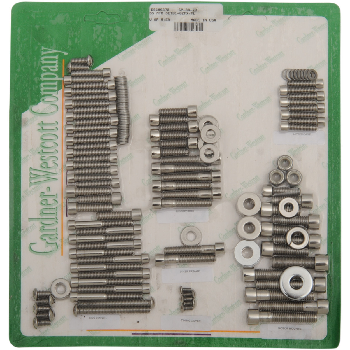 Gardner-westcott #SP-88-79 - Bolt Kit - Motor Set - Socket-Head