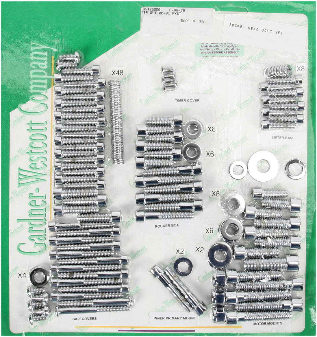 Motor Bolt Set - 00-06 Softail