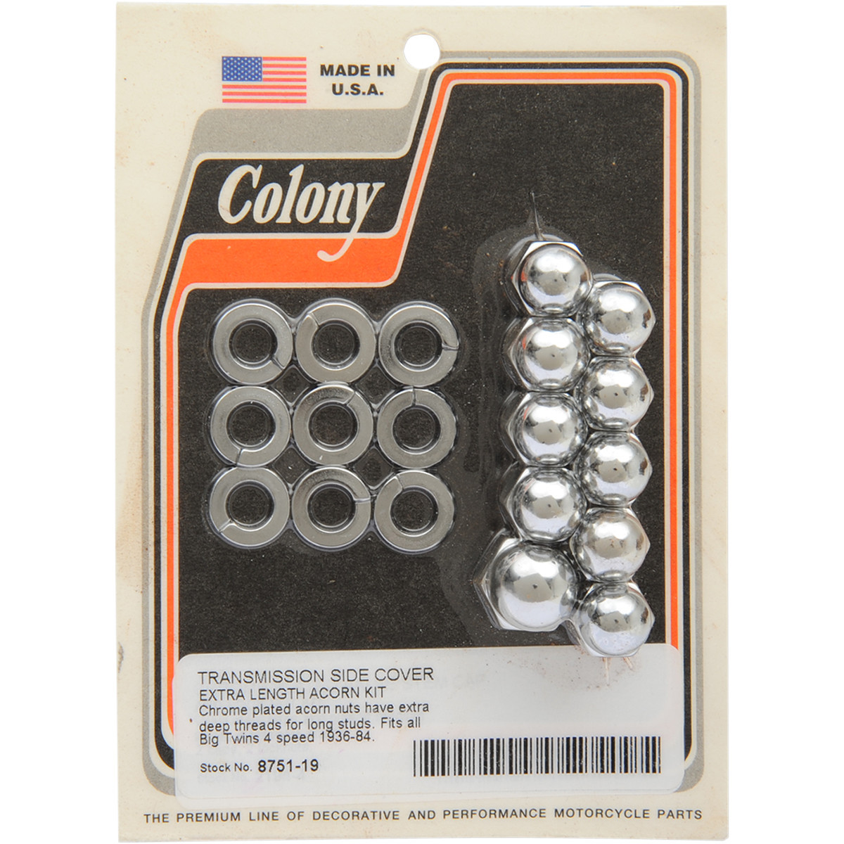 Colony #8751-19 - Acorn Nut Kit - Transmission Side Cover