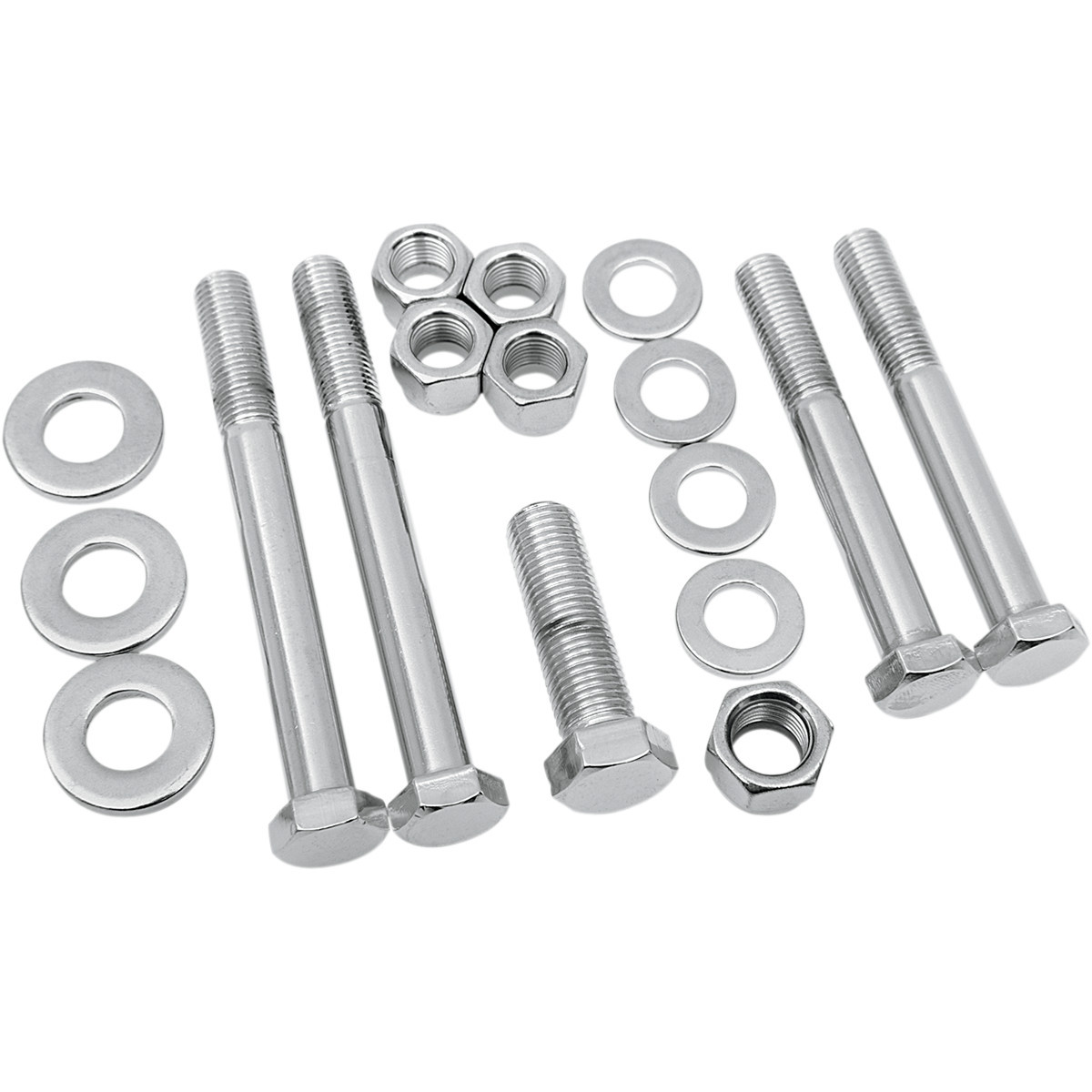 Colony #8806-17 - Hardware Kit - Motor Mount Bolts/Nuts/Washers - Chrome - '70-'84 Harley-Davidson