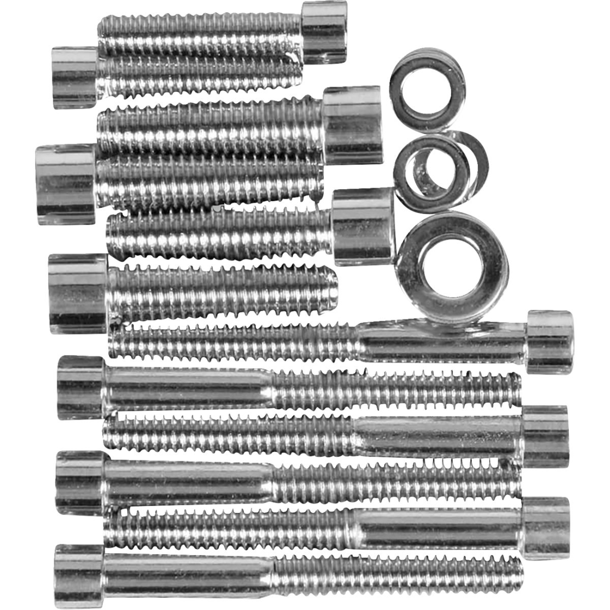 Drag Specialties - Bolt Set - Transmission Side Cover - Smooth/Socket-Head