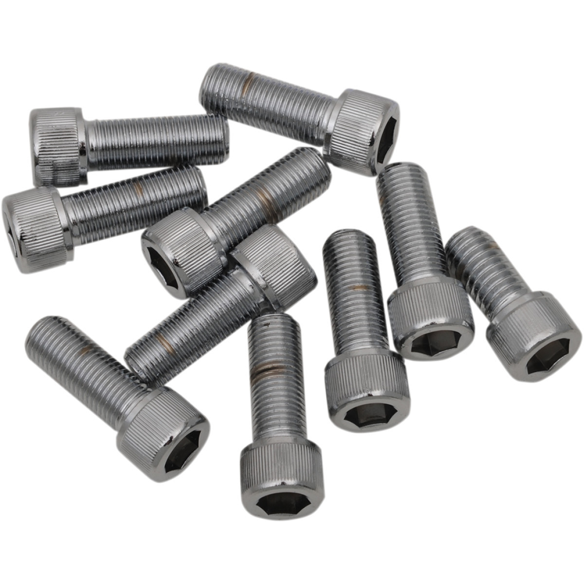 Drag Specialties - Bolts - Socket-Head/Replacement - Knurled/Fine Thread - 3/8"-24 x 1-1/4" - 10 Pack