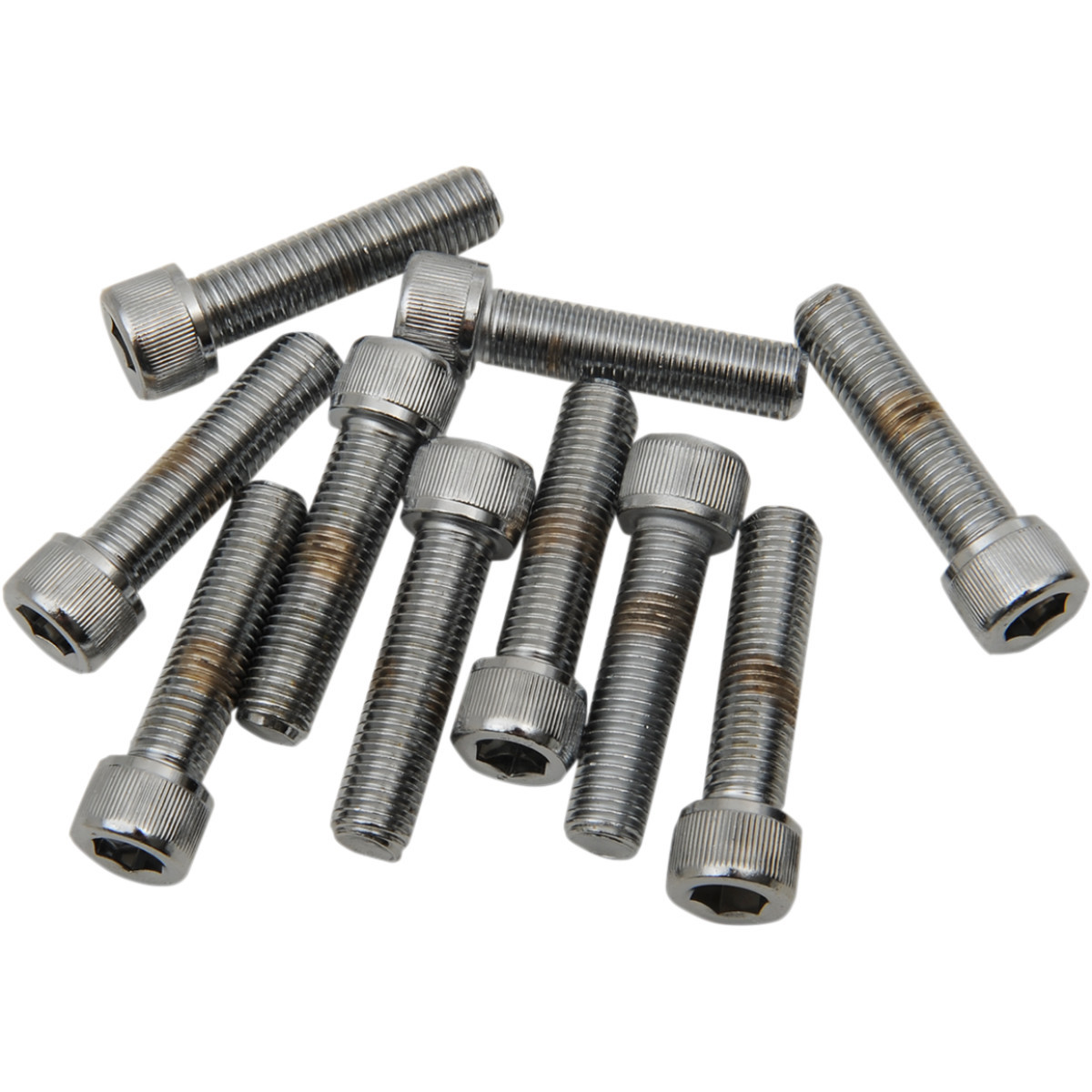 Drag Specialties - Bolts - Socket-Head/Replacement - Knurled/Fine Thread - 5/16"-24 x 1" - 10 Pack