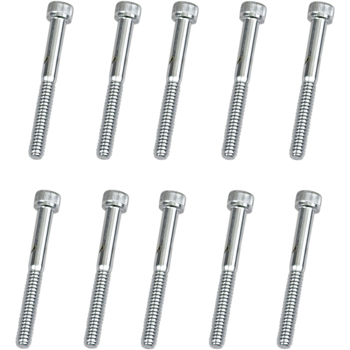 Drag Specialties - Bolts - Socket-Head - Replacement - Knurled/Coarse Thread - #10-24 x 1-3/4" - 10 Pack