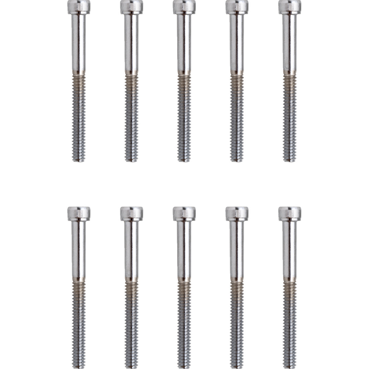 Drag Specialties - Bolts - Socket-Head - Replacement - Knurled/Coarse Thread - #10-24 x 2" - 10 Pack