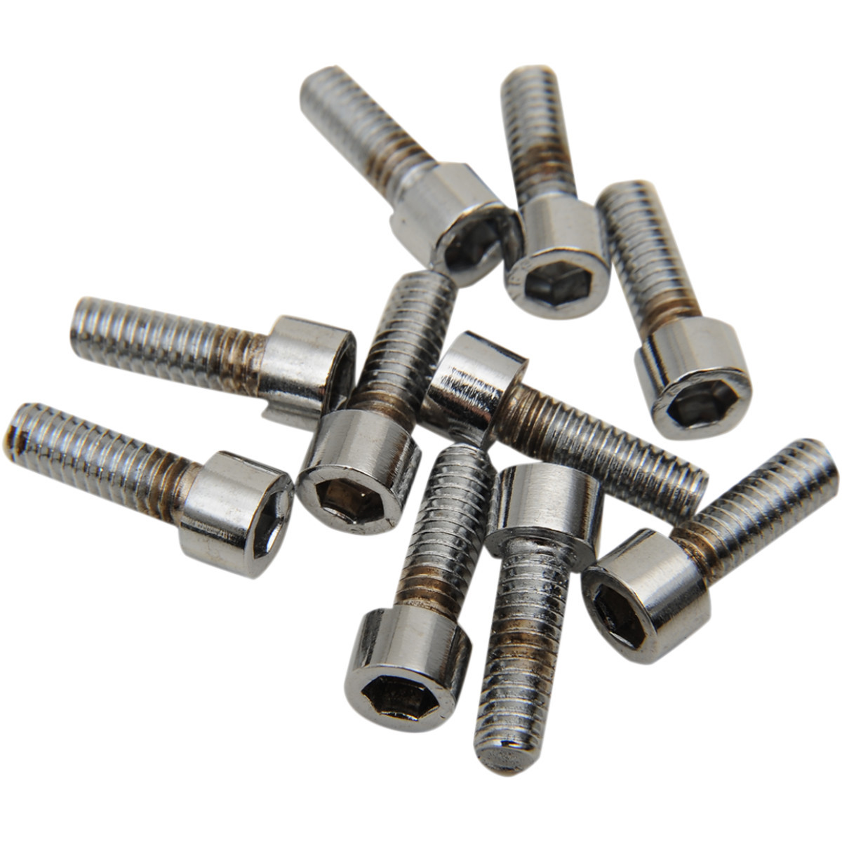 Drag Specialties - Bolts - Socket-Head - Replacement - Knurled/Coarse Thread - #8-32 x 1/2" - 10 Pack