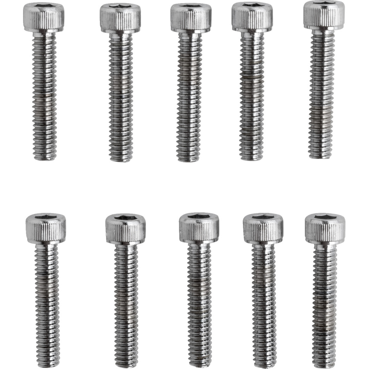 Drag Specialties - Bolts - Socket-Head - Replacement - Knurled/Coarse Thread - #8-32 x 7/8" - 10 Pack