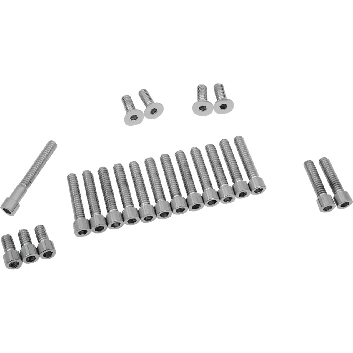 Drag Specialties - Bolt Set - Cam/Primary/Inspection/Derby Cover - Smooth - '70-'84 Harley-Davidson