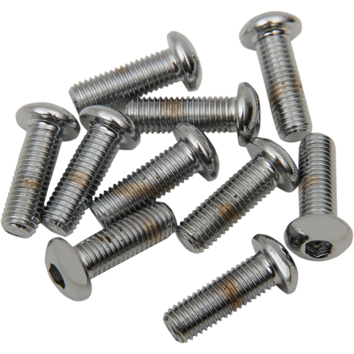 Drag Specialties - Bolts - Button Head/Replacement - 1/4"-28 x 1" - 10 Pack