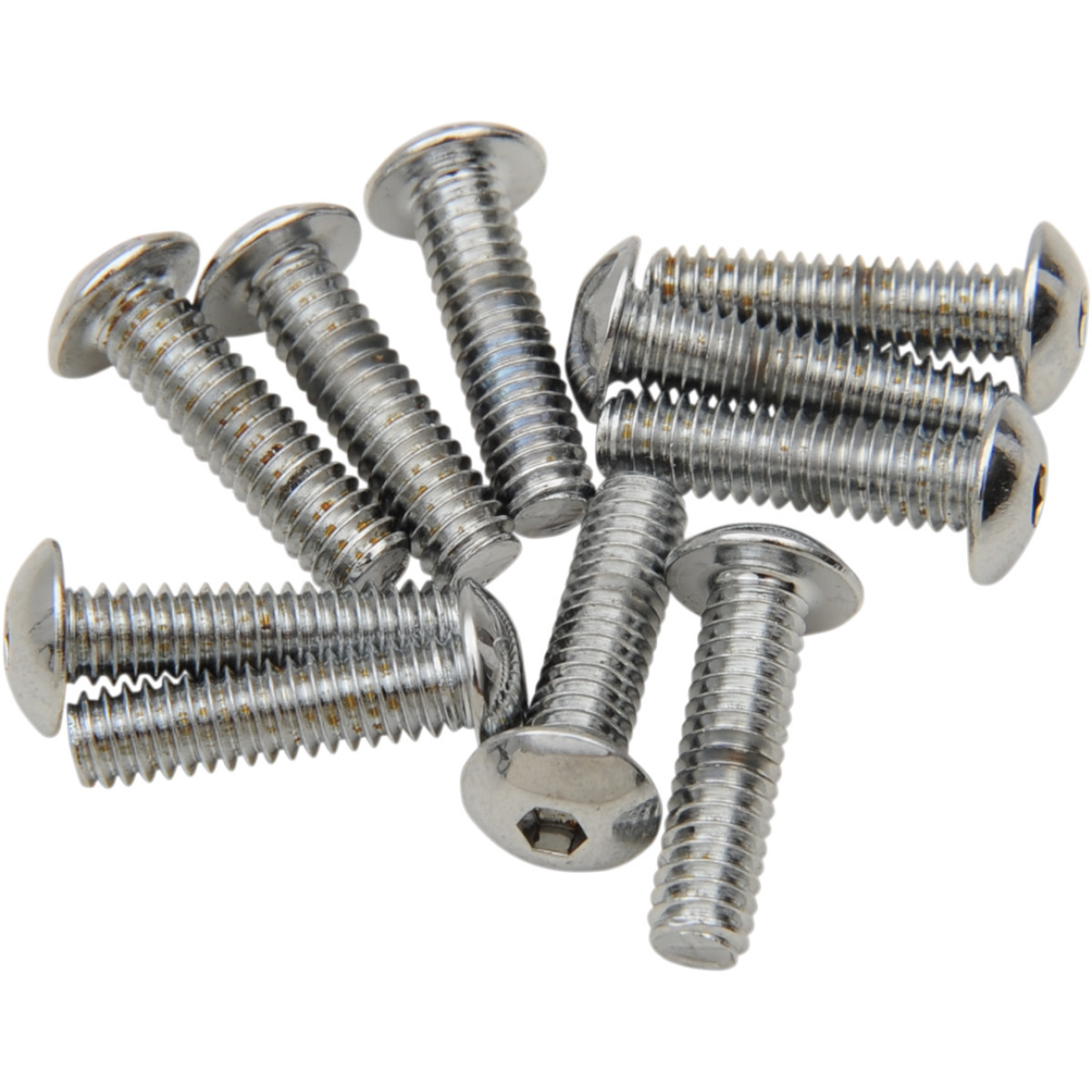 Drag Specialties - Bolts - Button Head/Replacement - #8-32 x 5/8" - 10 Pack