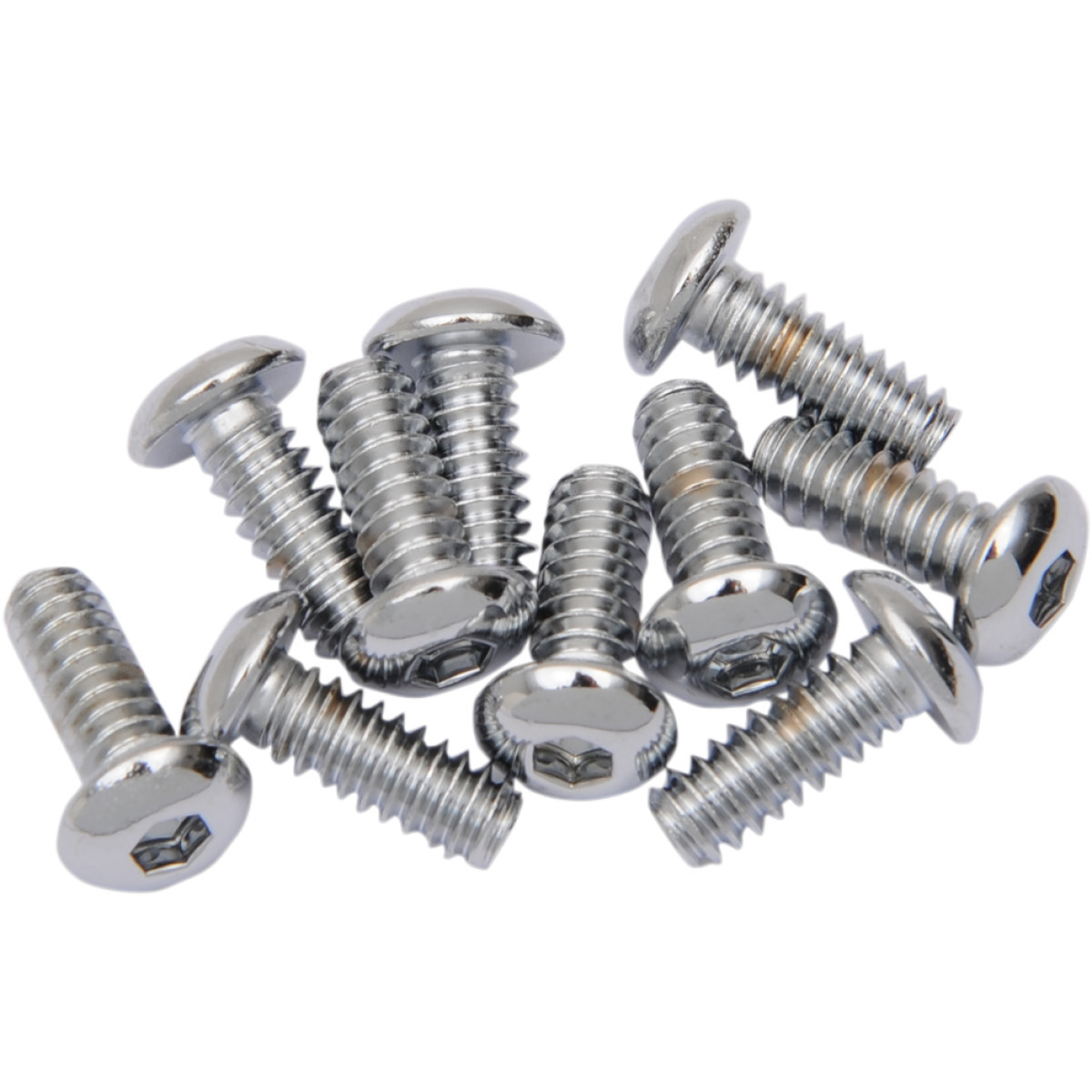 Drag Specialties - Bolts - Button Head/Replacement - #10-24 x 1/2" - 10 Pack