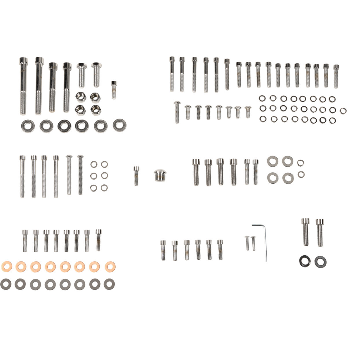 Drag Specialties - Bolt Kit - Complete Motor - Smooth/Socket-Head - '89-'93 Softail
