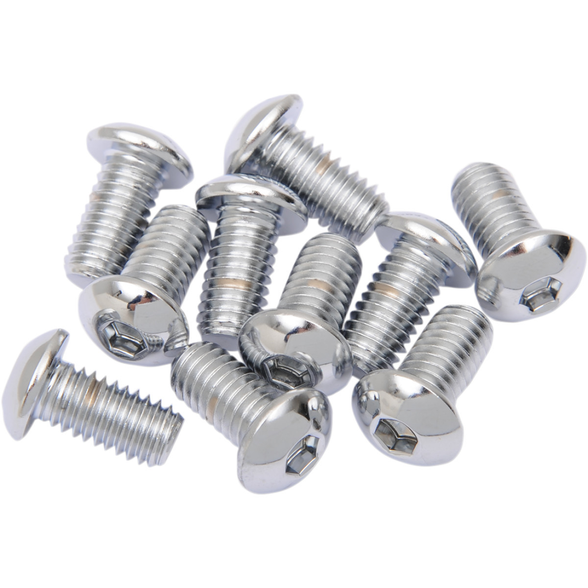 Drag Specialties - Bolts - Button Head/Replacement - 3/8"-16 x 3/4" - 10 Pack