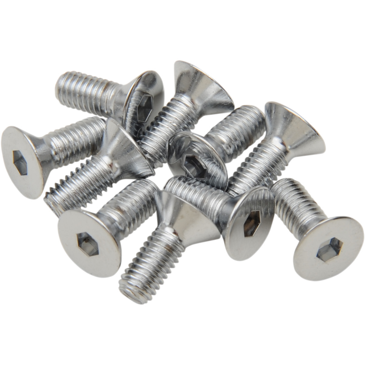 Drag Specialties - Bolts - Flat-Head - Chrome - 10-32 x 1/2"