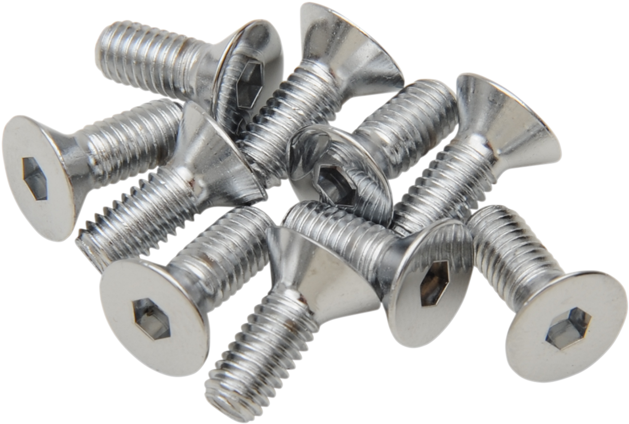 10X32X1/2 Chrome Flat Head